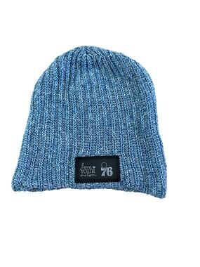 Love Your Melon Blue Knit 76ers Beanie Hat